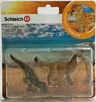 現貨 Schleich 史萊奇動物模型 蜥蜴 & 小獅子