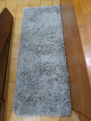 長毛地毯/保暖地墊 銀灰色 150*56cm 二手九成新 台中自取