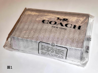 Coach 23845 男用三摺式皮夾