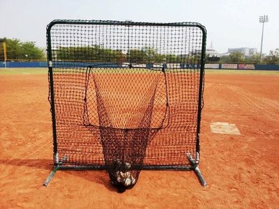 ((綠野運動廠))最新款組合式棒壘球打擊練習網(含架)2*2M攜帶方便,組立簡單,網片抗UV,鐵管強化,集球網袋約1M~