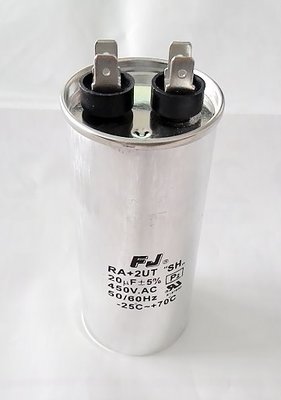 『正典UCHI電子』冷氣壓縮機 AC啟動電容 運轉電容 20uf /450V 尺寸:45*100(mm)