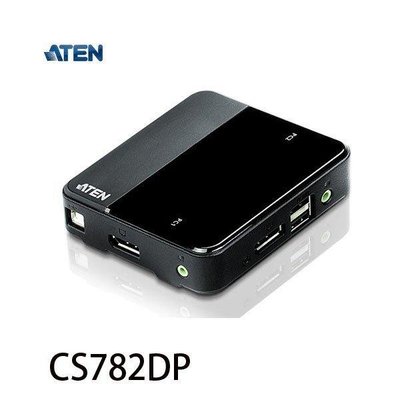 @電子街3C特賣會@ATEN宏正 CS782DP 2埠桌上KVM電腦切換器(USB,DisplayPort,Audio)