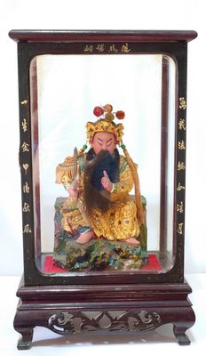 台灣民間早期神龕/佛龕/檜木雕 （不含展示神像！）古董老件