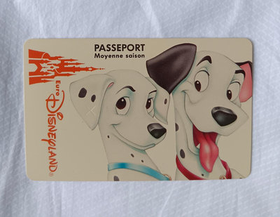 收藏電話卡 迪士尼 Euro Disneyland 101忠狗 法國歐洲