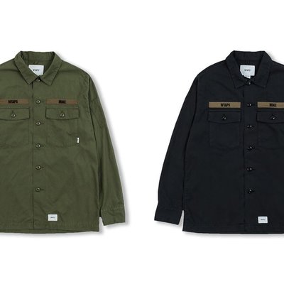 【W_plus】WTAPS 19aw - BUDS LS / SHIRT. COTTON. RIPSTOP