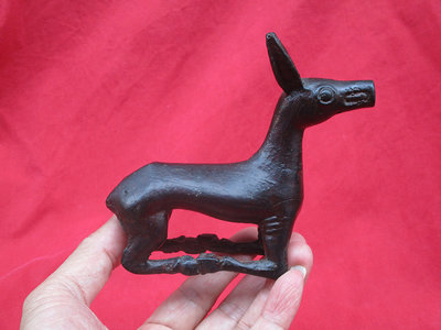 驢子騾子狗獾銅雕刻雕塑像藝術品絕版模型玩具公仔【心生活美學】
