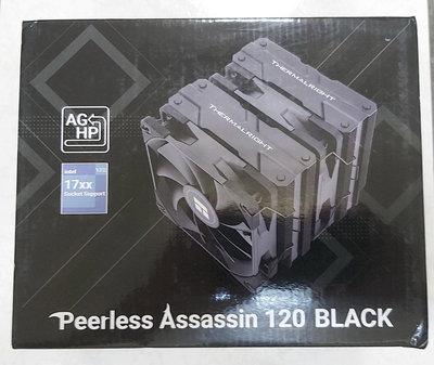 利民索摩樂 Thermalright Peerless Assassin BLACK PA120 黑化 CPU散熱器。支援 intel 1700，AMD AM5