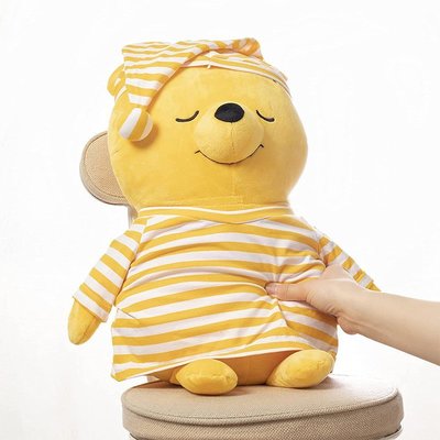 95折免運上新日本disney迪士尼正版睡覺維尼熊小熊維尼大號毛絨公仔玩偶抱枕