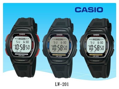經緯度鐘錶 CASIO 十年電池 50米防水LED燈 兒童錶 學生錶 上班族 CASIO公司貨【↘460】LW-201