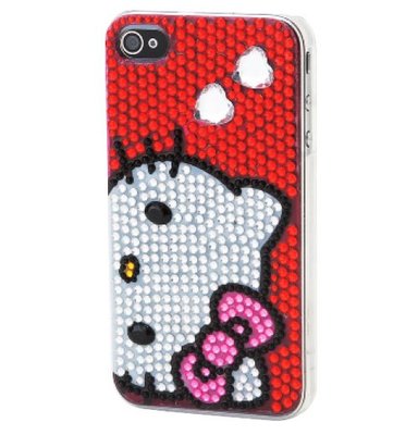 GIFT41 土城店 Hello Kitty凱蒂貓 iPhone 4S/4 case 水鑽 4901610365021