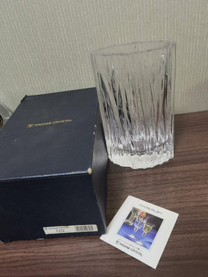 日本回流物品KAGAMI冰川水晶花瓶一只細節如圖特別厚