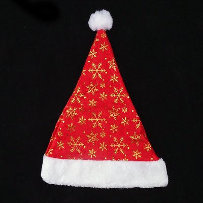 耶誕派對雪花造型聖誕帽 燙金雪花聖誕帽