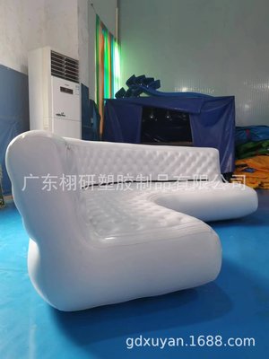 PVC充氣沙發轉角泡泡沙發椅床墊戶外便攜折疊家居氣墊懶人床