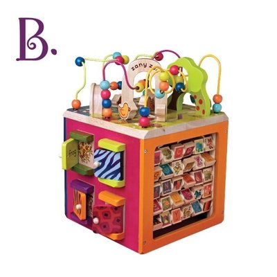 【DJ媽咪玩具日本流行精品】美國B.Toys小丑動物園-只能宅配 兒童 玩具 公司正品