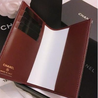 Chanel Passport 黑色 金CC 荔枝紋 護照夾 A80385
