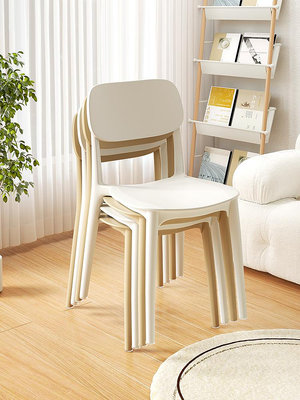 優選鋪~塑料加厚餐椅家用餐桌椅子網紅出租房用商用現代簡約凳子靠背椅