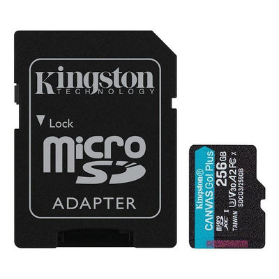 新風尚潮流 【SDCG3/256GB】 金士頓 256GB Micro SDXC U3 A2 記憶卡 每秒讀170MB