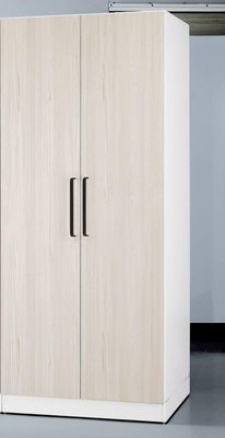 【風禾家具】HGS-450-3@EML系統板鐵杉白色2.8尺單吊單抽衣櫃【台中市區免運送到家】系統櫃衣櫥 台灣製傢俱