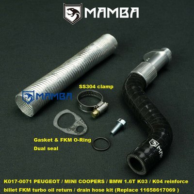 FOR BMW MINI Cooper S 1.6T Turbo Oil Drain Return Tube Pipe