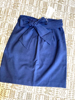 B02-004 日系全新 Proportion 藍色窄裙(附綁帶)