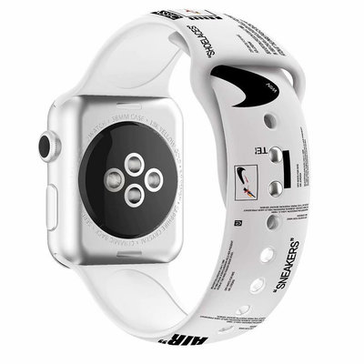 適用蘋果手錶錶帶個性潮牌印花apple watch 44/42/41/45mm錶帶 iwatch 7 6 5 4 3 代