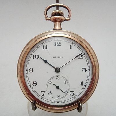 【timekeeper】 1900年代美國製Illinois伊利諾15石包金懷錶(免運)
