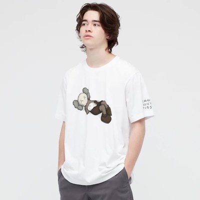 日本限定 UNIQLO X KAWS 男女同款 聯名T恤 純棉 T恤 日本代購