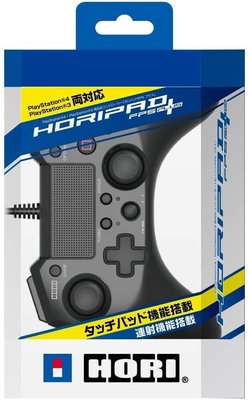 全新現貨 PS4周邊 日本HORI 雙對應連發有線手把含觸控板黑色 PS4-025 FPS【歡樂屋