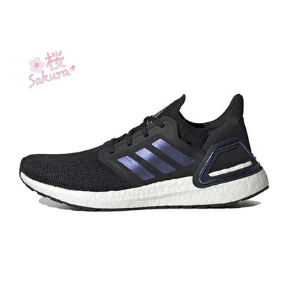 日本代購正品 Adidas ultraboost Boost 20 爆米花 慢跑鞋 黑紫 灰白藍 黑色
