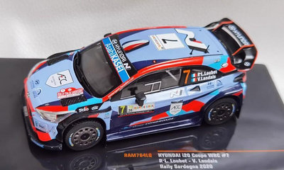 汽車模型 IXO 1/43 #7 HYUNDAI i20 WRC 2020 現代拉力賽車 合金模型