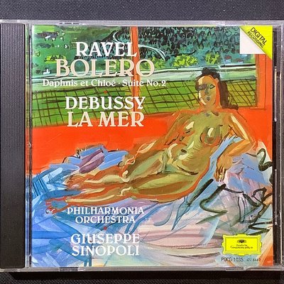 Ravel拉威爾-波烈露/達芙妮與克羅伊 Debussy德布西-海 Sinopoli辛諾波里/指揮 舊版1990年日本版無ifpi