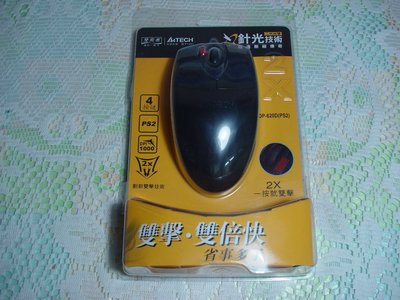A4 TECH OP-620D USB 針光滑鼠 光學滑鼠 (黑) ，全新品，150元直購價【B20】