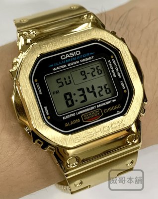【威哥本舖】G-Shock 全新不鏽鋼改裝實品 DW-5600改裝 DW-5600E 已改含錶（全金款）