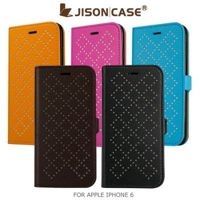 JisonCase APPLE iPhone 6 4.7吋 超纖左翻插卡皮套 側翻可立式皮套【出清】