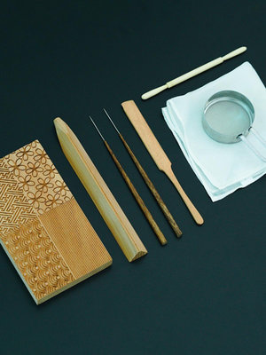 現貨 基礎三角棒日本和菓子木制模具上生果子專用工具櫻蕊菊蕊可以刻字
