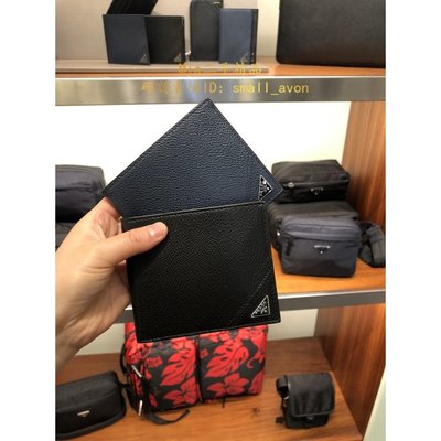 Mia二手 PRADA Saffiano Metal 黑色 經典Logo 短夾 8卡 2MO513 2CB2