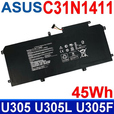華碩 ASUS C31N1411 原廠規格 電池 ZenBook U305CA U305UA UX305 UX305C