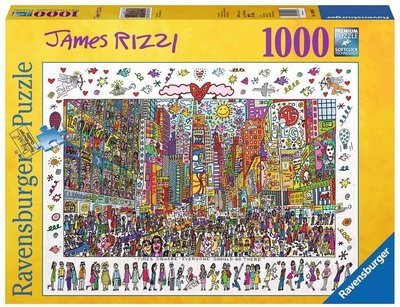19069 1000片歐洲進口拼圖 Rav 繪畫 紐約時代廣場 Times Square JAMES RIZZI