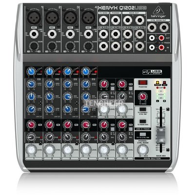 ＜TENCHEER現貨＞ Behringer Xenyx Q1202USB Audio Mixer 混音器 (全新盒裝) 德國耳朵牌 Q1202 USB 介面