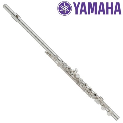 小叮噹的店- Yamaha YFL472 開孔+E鍵 純銀管體 笛頭 唇墊 長笛 (YFL-472)