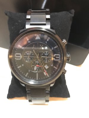 ARMANI EXCHANGE [AX1375] A/X男款腕錶鋼帶 黑色 美國專櫃購買 二手商品
