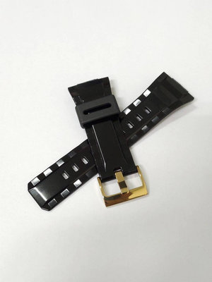 【錶帶耗材】卡西歐 BABY-G BG-810 原廠錶帶 黑色 亮面 金色錶扣 國隆手錶專賣店
