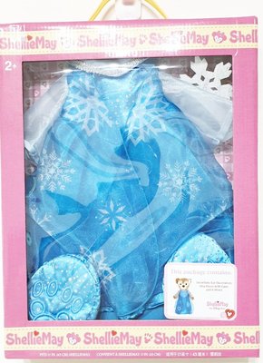 新品上市 特價香港迪士尼雪莉梅換裝冰雪奇緣愛莎公主S號絨毛玩偶專用ELSA公主裝雪寶娃娃最愛公主變裝精美盒裝