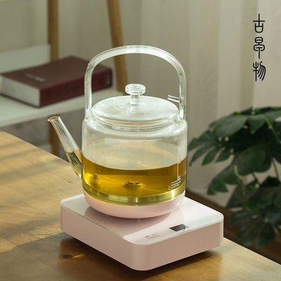 熱銷 玻璃煮茶器電陶爐耐熱玻璃煮花茶壺功夫茶具套裝家用簡約燒水茶壺 可開發票