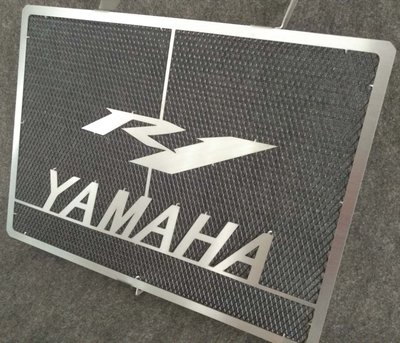 特賣-Yamaha 山葉YZF R1 04-06年摩托車專用改裝不銹鋼水箱散熱保護網罩蓋