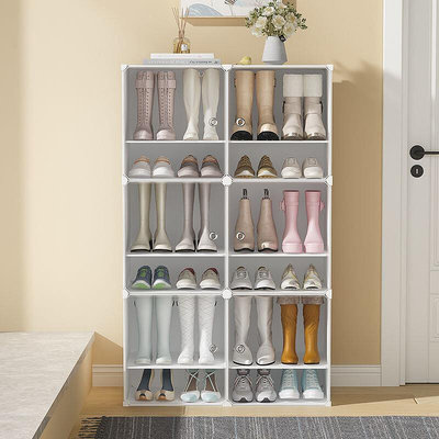 簡易家用靴子收納櫃長靴收納2021新款長筒靴鞋子防塵經濟型鞋架子