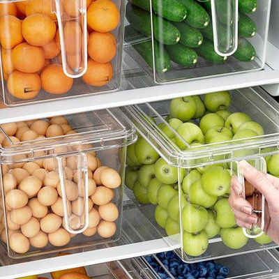 冰箱收納盒食品級保鮮盒廚房蔬菜水餃整理冷凍雞蛋儲物盒