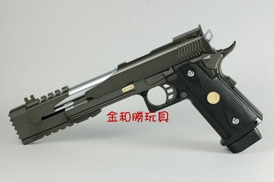 JHS（（金和勝 生存遊戲專賣））台製 WE HI-CAPA 7吋龍 黑色龍B版 瓦斯手槍 4231