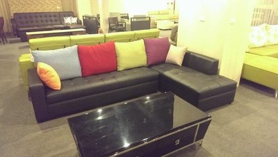 【順發傢俱】牛皮~E4~L型沙發~部份地區免運費~客製樣式13