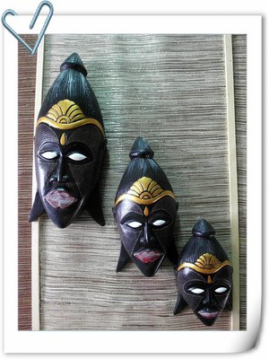 非洲手工雕刻面具-L 人臉面具 巴里島風 木雕工藝 藝品 精品 裝飾 居家擺飾 海島風 木製工藝品 商業空間 道具 餐廳